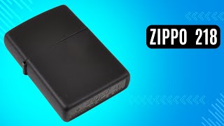 Запальничка Zippo 218 Black Matte