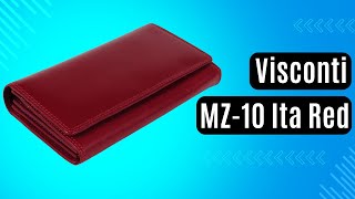 Жіночий гаманець Visconti MZ-10 Ita Red червоний