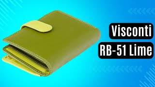 Жіноче портмоне Visconti RB-51 Lim зелений, комбінований