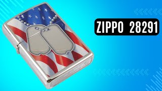 Запальничка Zippo 28291 Flag & Dog Tags