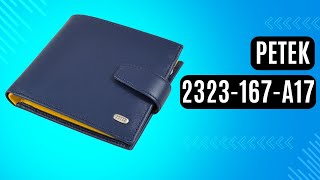 Чоловіче портмоне Petek 2323-167-A17 синій, комбінований