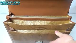 Портфель кожаный Petek 799-041-13
