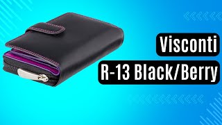 Жіноче портмоне Visconti R-13 Black-Berry чорний