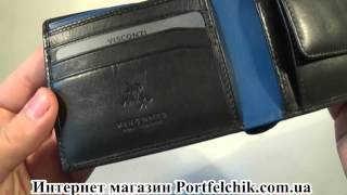 Кошелек мужской Visconti PM-100 Black-Cobalt