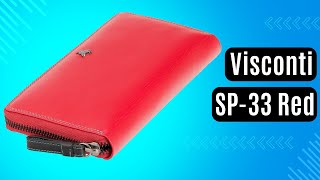 Жіночий гаманець Visconti SP-33 Red червоний, комбінований