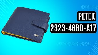 Чоловіче портмоне Petek 2323-46BD-A17 синій, комбінований