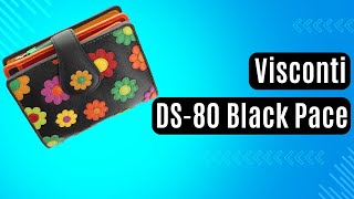 Жіноче портмоне Visconti DS-80 Black Pace чорний, кольорові