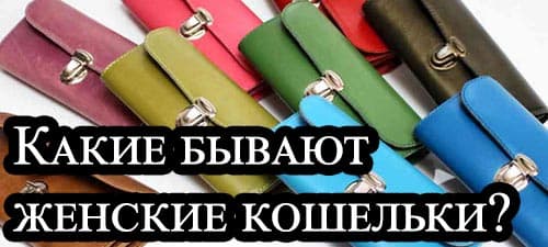 Какие бывают женские кошельки